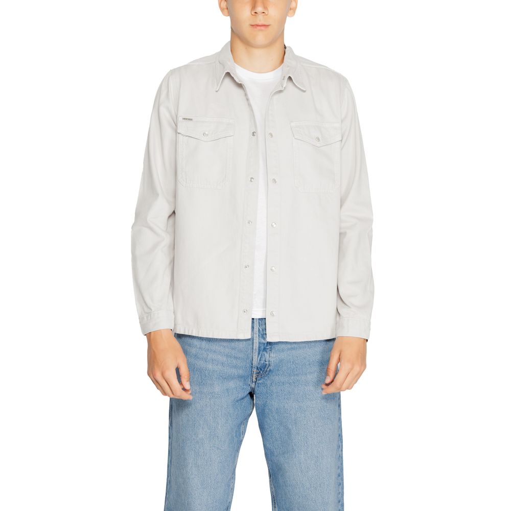 Antony Morato Gray Cotton Shirt $193.00 Antony Morato Luzworld