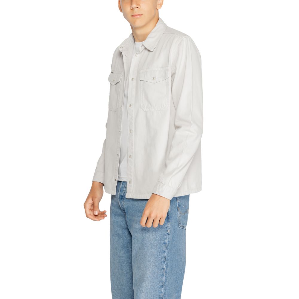 Antony Morato Gray Cotton Shirt $193.00 Antony Morato Luzworld