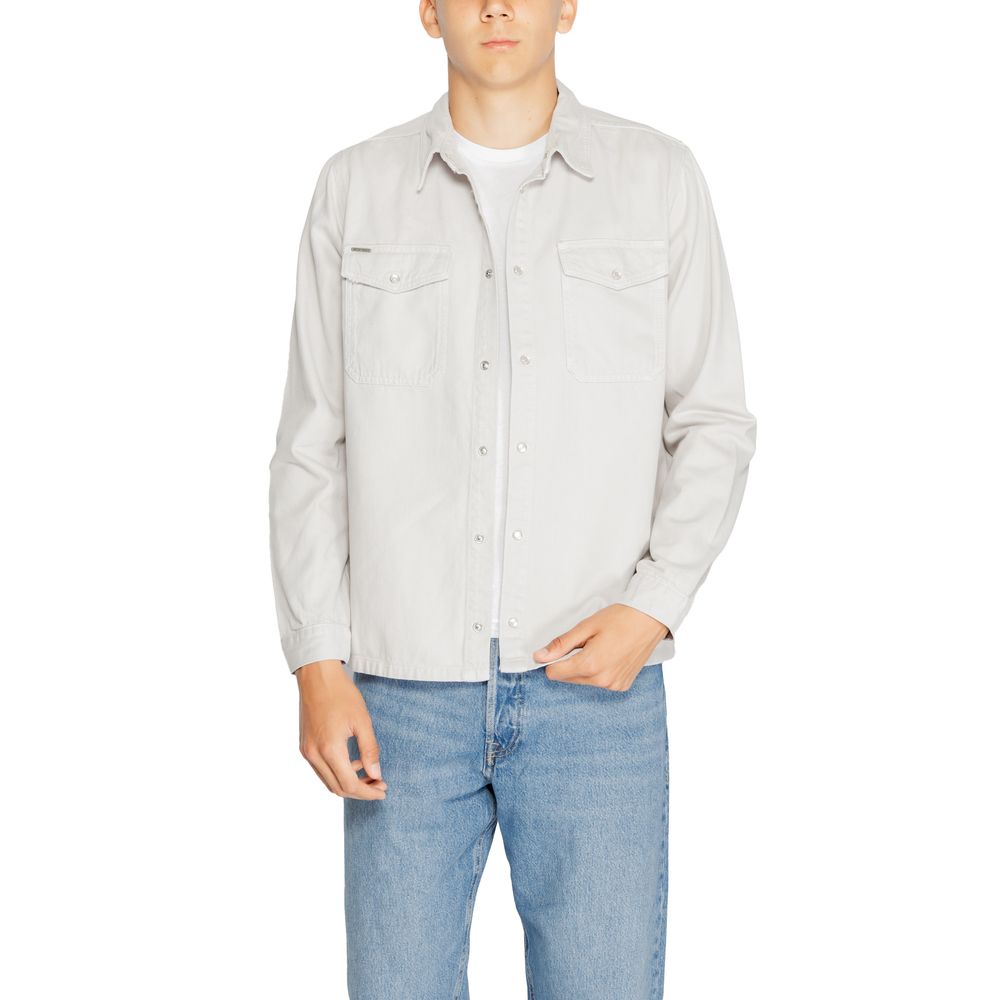 Antony Morato Gray Cotton Shirt $193.00 Antony Morato Luzworld
