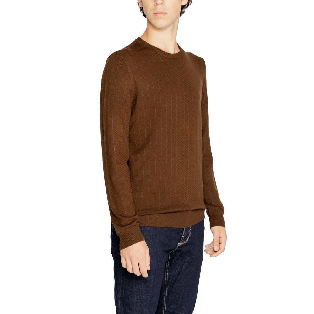 Antony Morato Brown Viscose Sweater $177.00 Antony Morato Luzworld