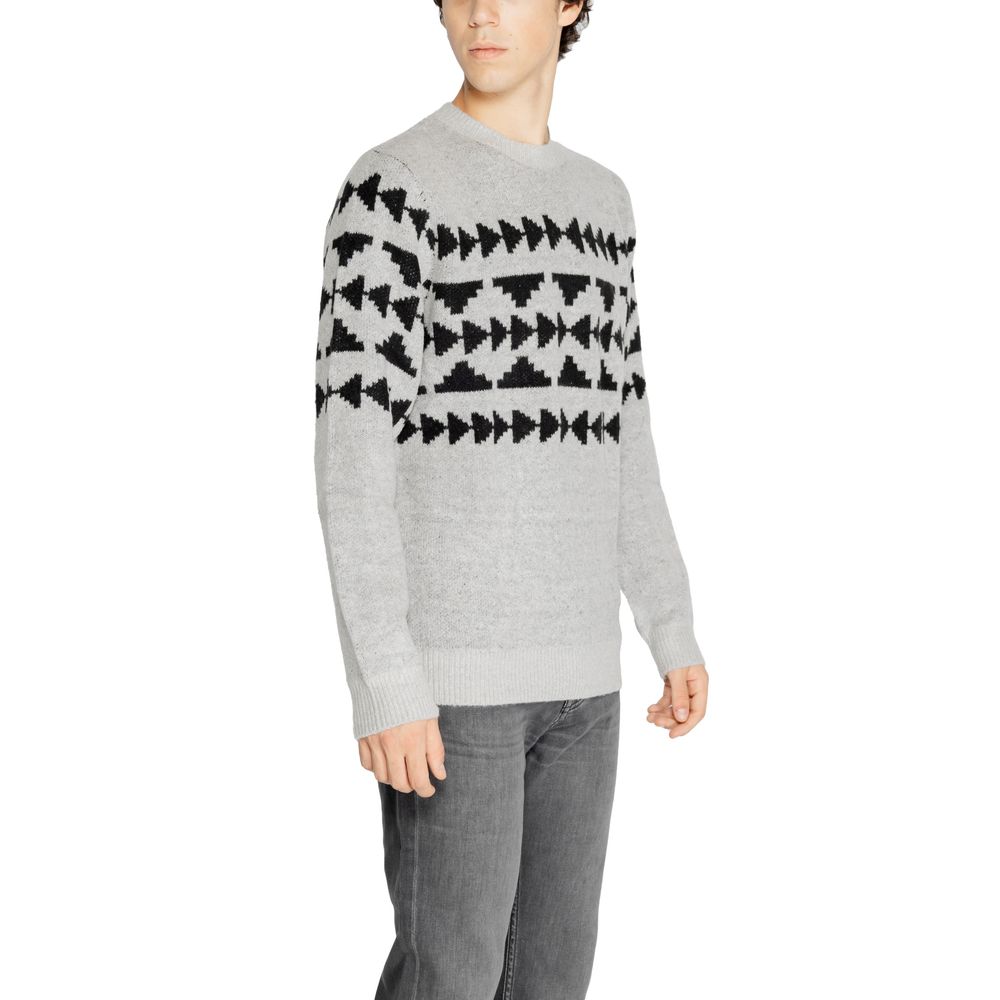 Antony Morato Gray Marabou Sweater $206.00 Antony Morato Luzworld