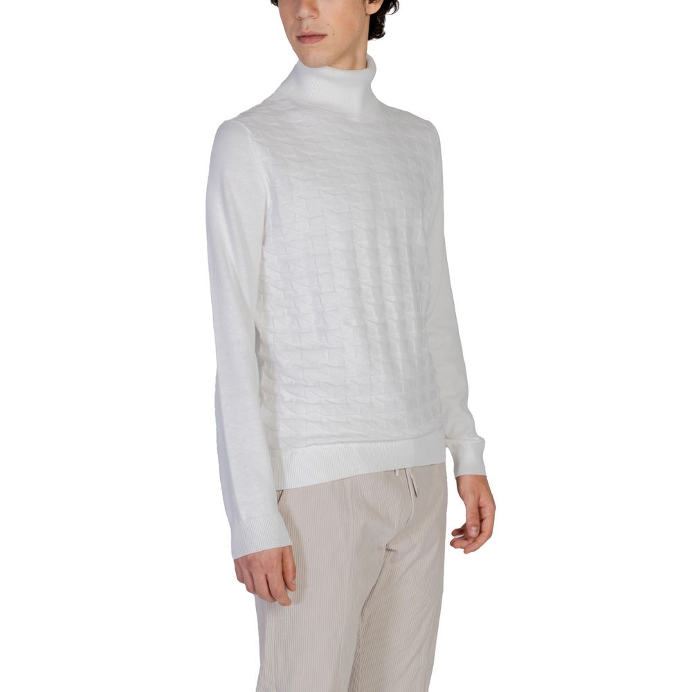 Antony Morato White Cotton Turtleneck $188.00 Antony Morato Luzworld