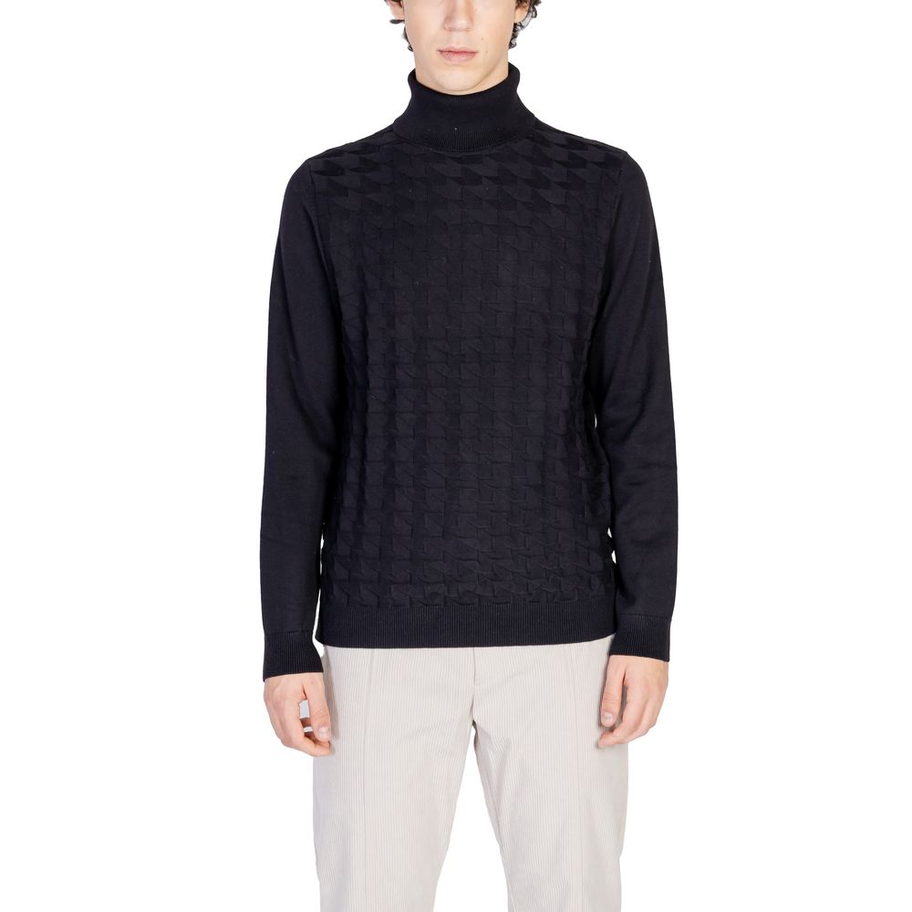 Antony Morato Black Cotton Turtleneck $188.00 Antony Morato Luzworld