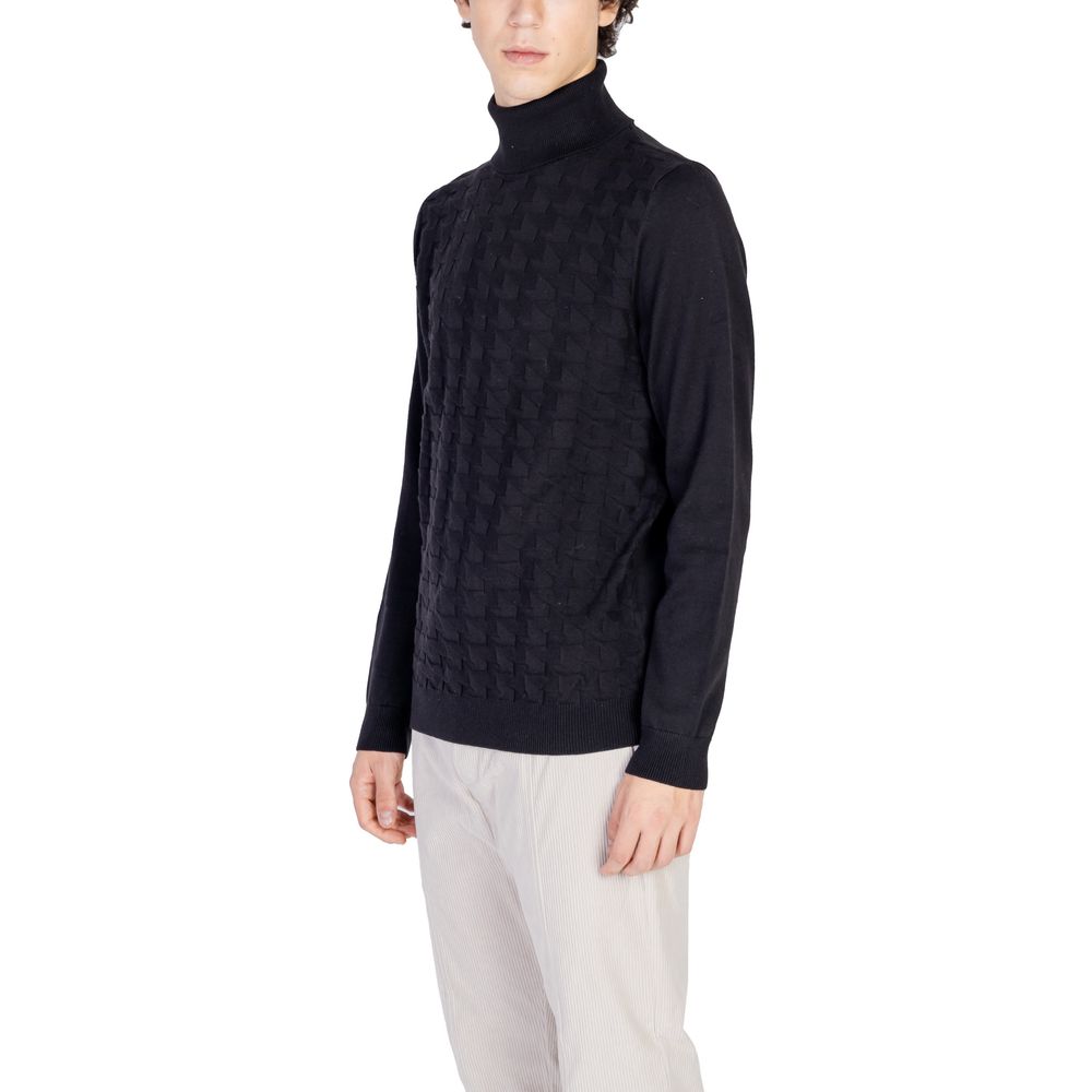 Antony Morato Black Cotton Turtleneck $188.00 Antony Morato Luzworld