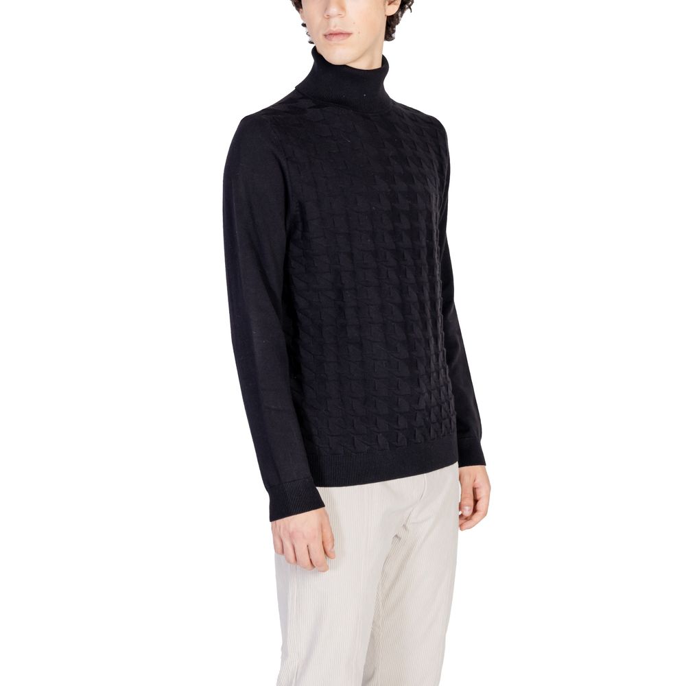 Antony Morato Black Cotton Turtleneck $188.00 Antony Morato Luzworld