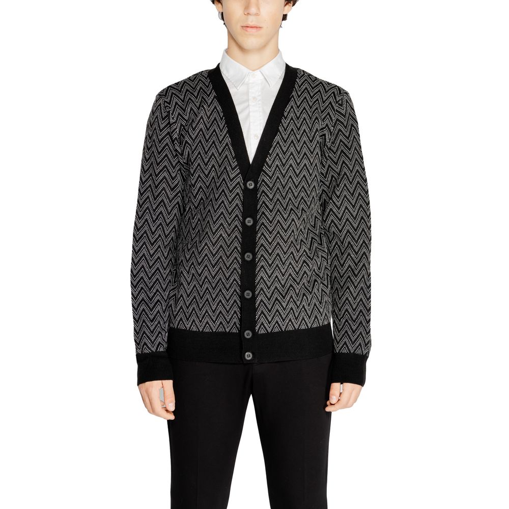 Antony Morato Black Mohair Cardigan $206.00 Antony Morato Luzworld