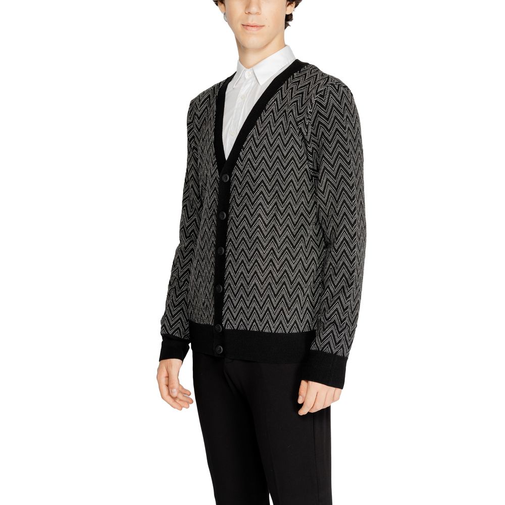 Antony Morato Black Mohair Cardigan $206.00 Antony Morato Luzworld