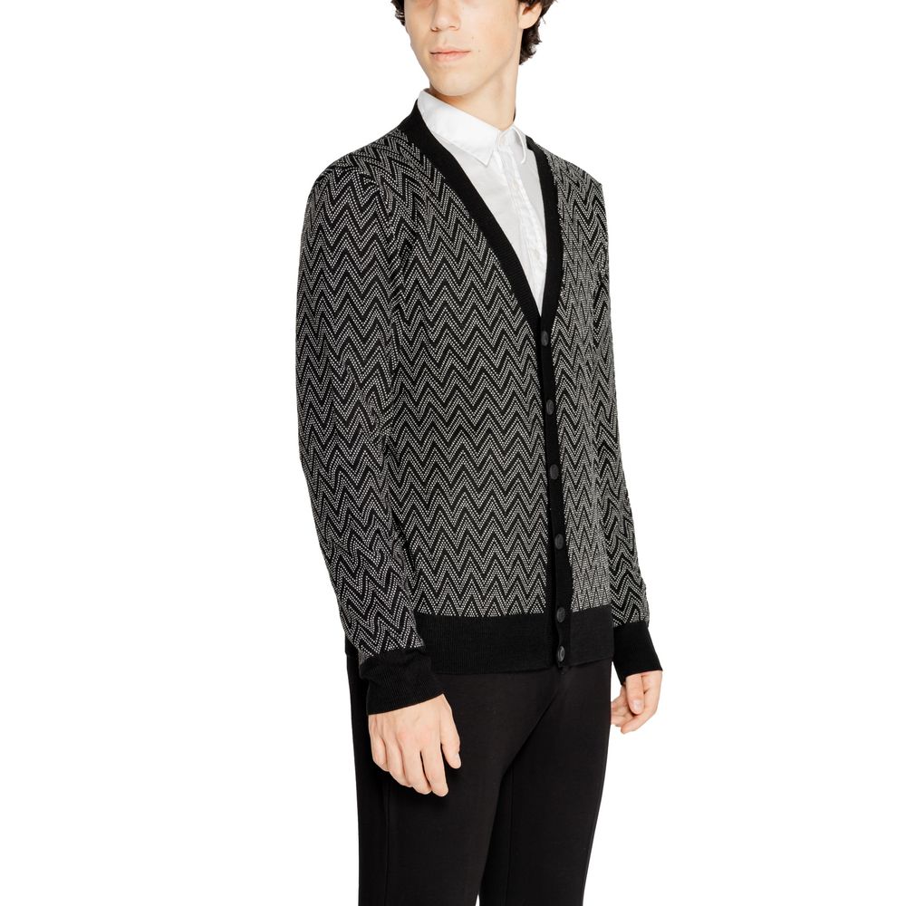 Antony Morato Black Mohair Cardigan $206.00 Antony Morato Luzworld
