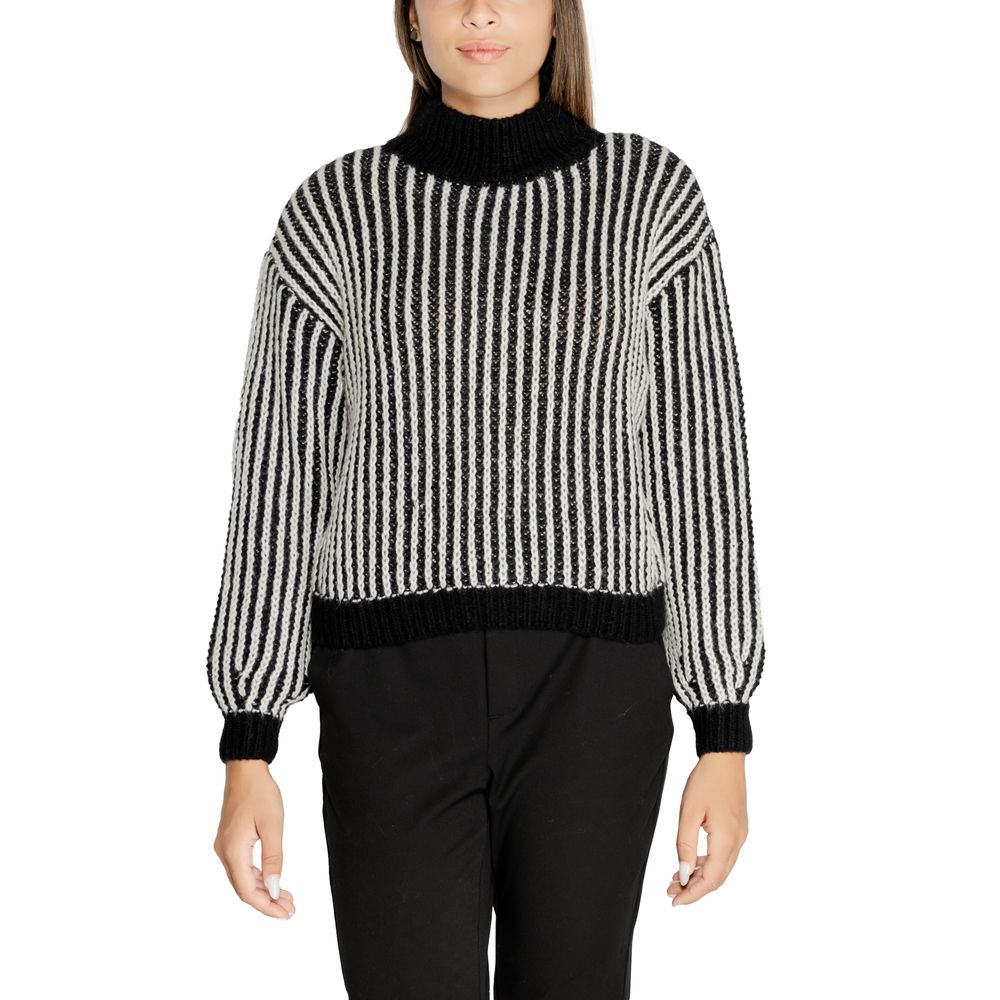 Jacqueline De Yong Black Polyester Sweater $124.00 Jacqueline De Yong Luzworld