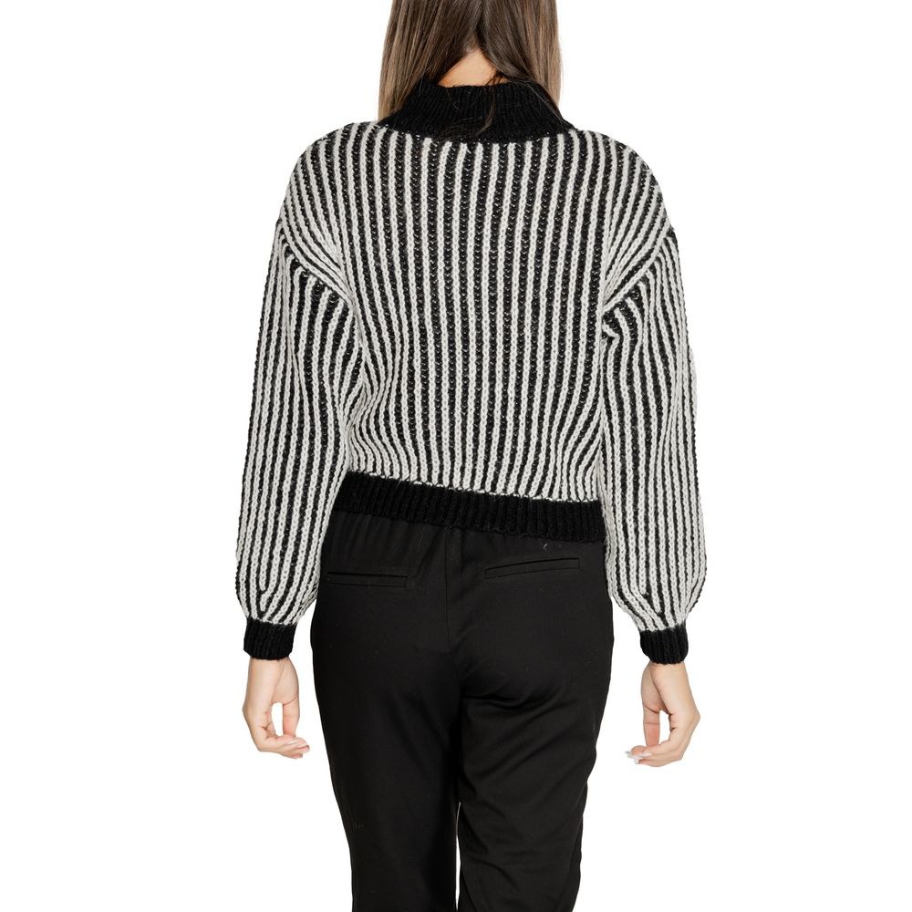 Jacqueline De Yong Black Polyester Sweater $124.00 Jacqueline De Yong Luzworld