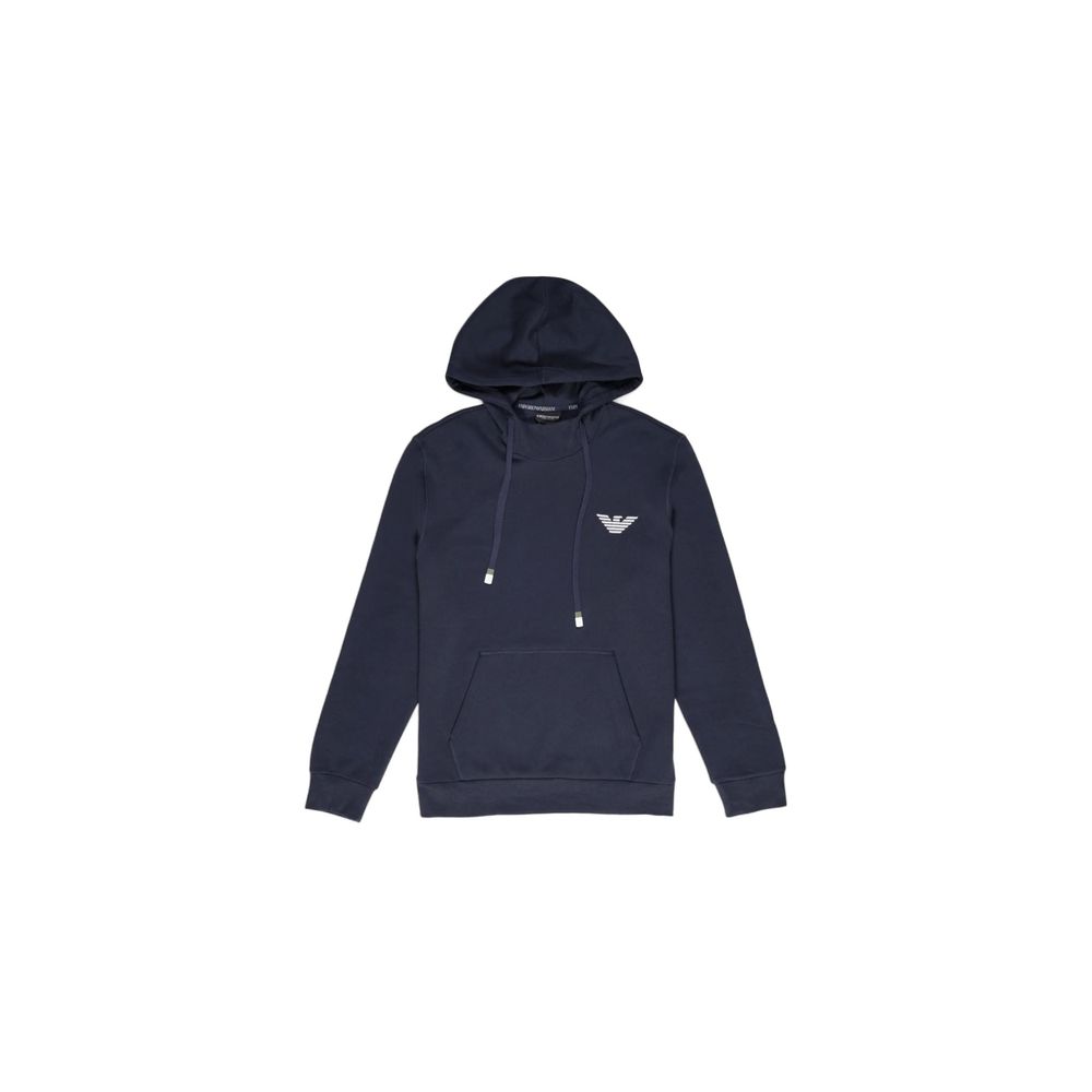 Emporio Armani Underwear Blue Cotton Hoody $224.00 Emporio Armani Underwear Luzworld