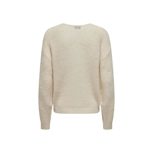 Jacqueline De Yong Cream Marabou Sweater $117.00 Jacqueline De Yong Luzworld