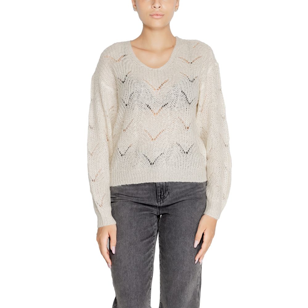 Jacqueline De Yong Cream Marabou Sweater $117.00 Jacqueline De Yong Luzworld