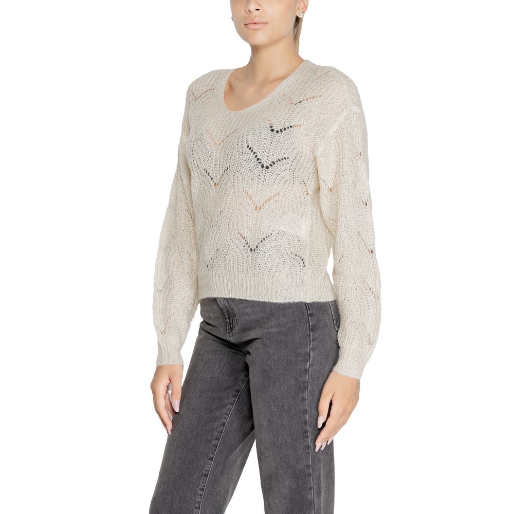 Jacqueline De Yong Cream Marabou Sweater $117.00 Jacqueline De Yong Luzworld