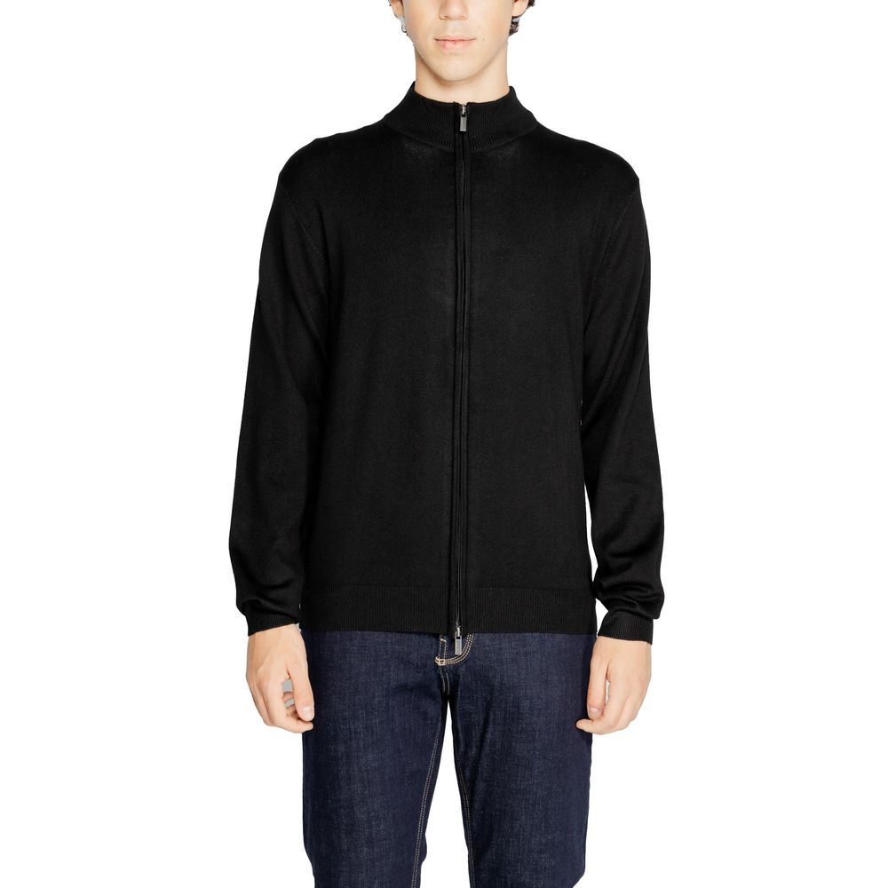 Hamaki-Ho Black Viscose Cardigan $144.00 Hamaki-Ho Luzworld
