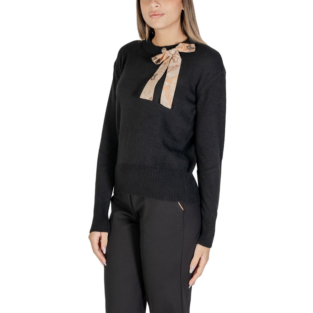 Alviero Martini Prima Classe Black Polyester Sweater $302.00 Alviero Martini Prima Classe Luzworld