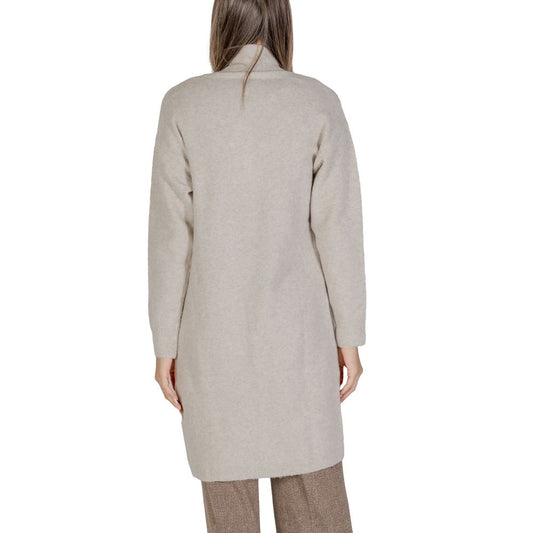 Morgan De Toi Beige Polyester Cardigan $161.00 Morgan De Toi Luzworld