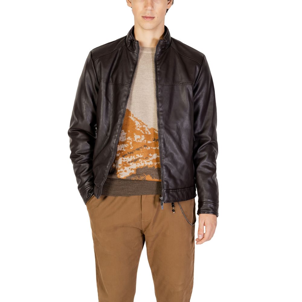 Hamaki-Ho Brown Viscose Jackets & Coat $203.00 Hamaki-Ho Luzworld