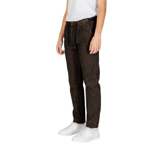 Hamaki-Ho Brown Cotton Pant $152.00 Hamaki-Ho Luzworld