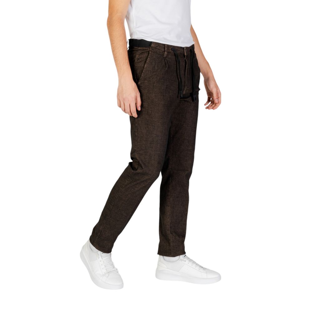 Hamaki-Ho Brown Cotton Pant $152.00 Hamaki-Ho Luzworld