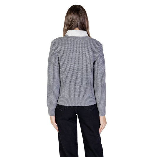 Morgan De Toi Gray Viscose Sweater $172.00 Morgan De Toi Luzworld