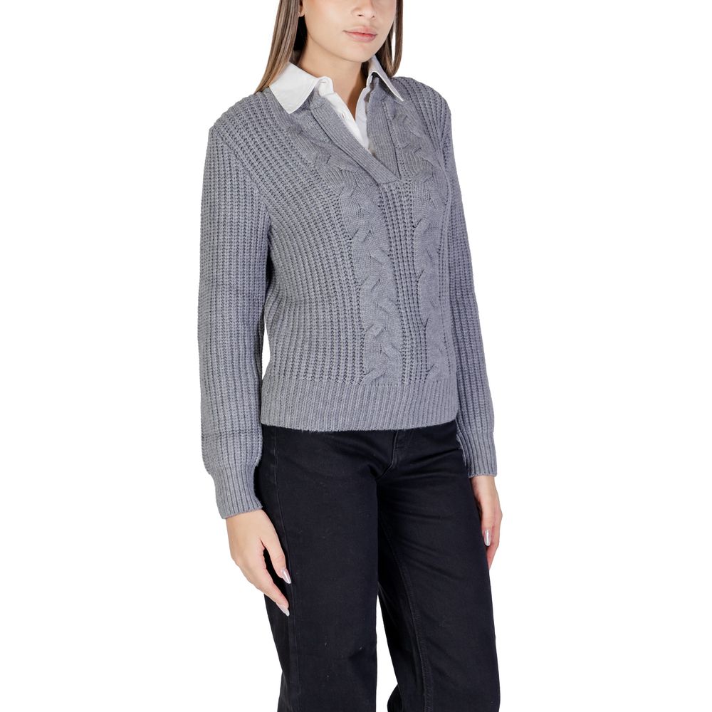 Morgan De Toi Gray Viscose Sweater $172.00 Morgan De Toi Luzworld