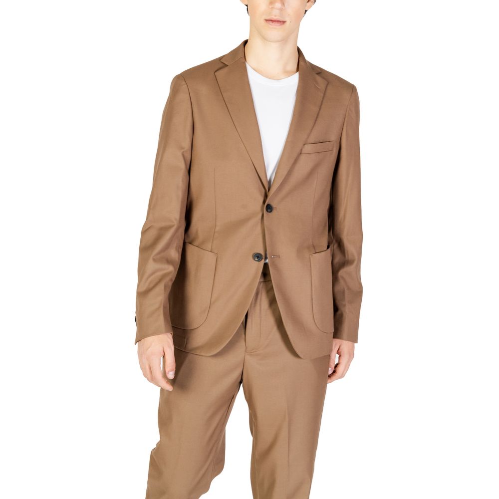 Hamaki-Ho Beige Polyester Blazer $250.00 Hamaki-Ho Luzworld