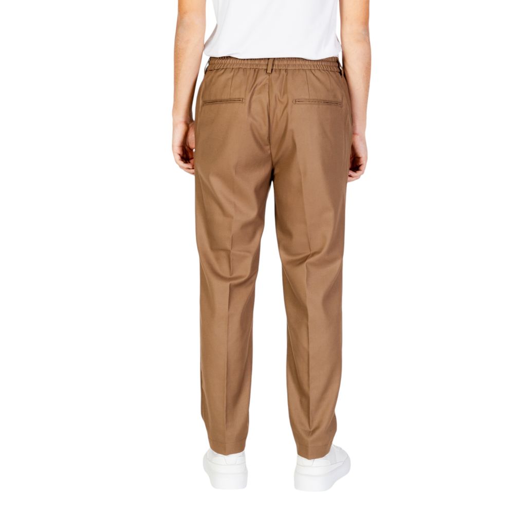 Hamaki-Ho Beige Polyester Pant $163.00 Hamaki-Ho Luzworld