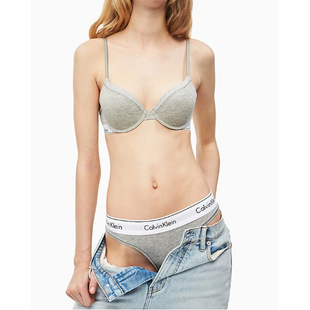 Calvin Klein Underwear Gray Cotton Panty $108.00 Calvin Klein Underwear Luzworld