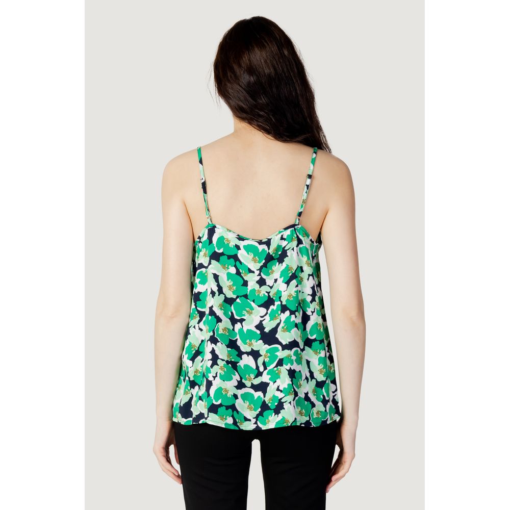 Jacqueline De Yong Green Cotton Tank Top $98.00 Jacqueline De Yong Luzworld