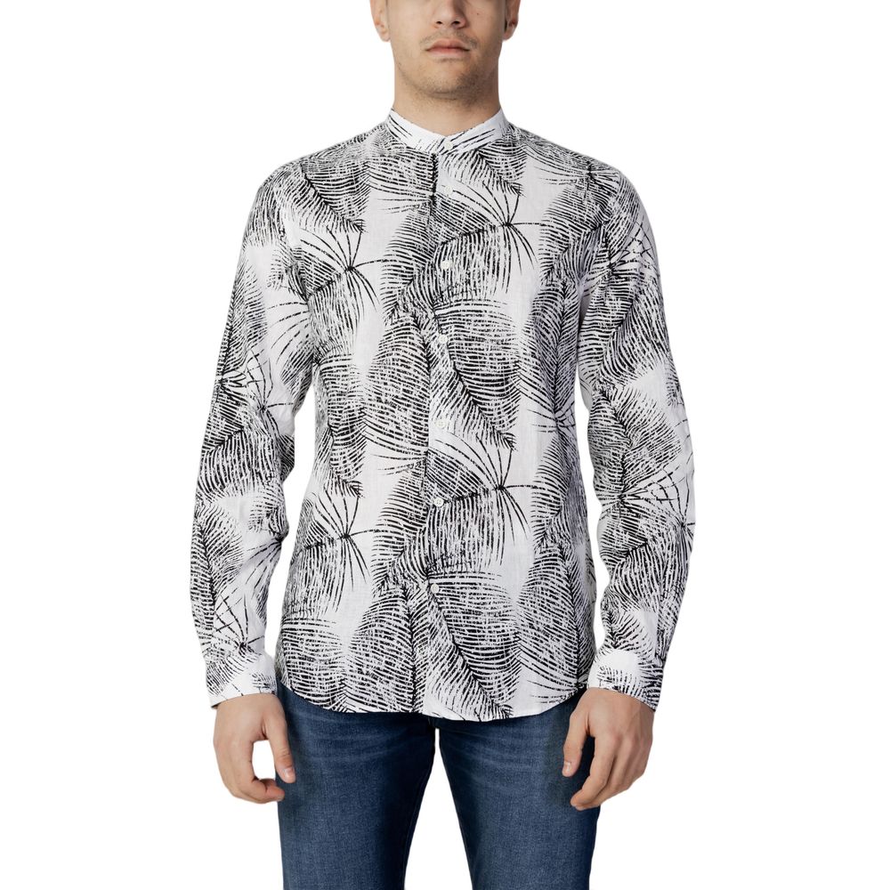 Antony Morato Black Linen Shirt $182.00 Antony Morato Luzworld
