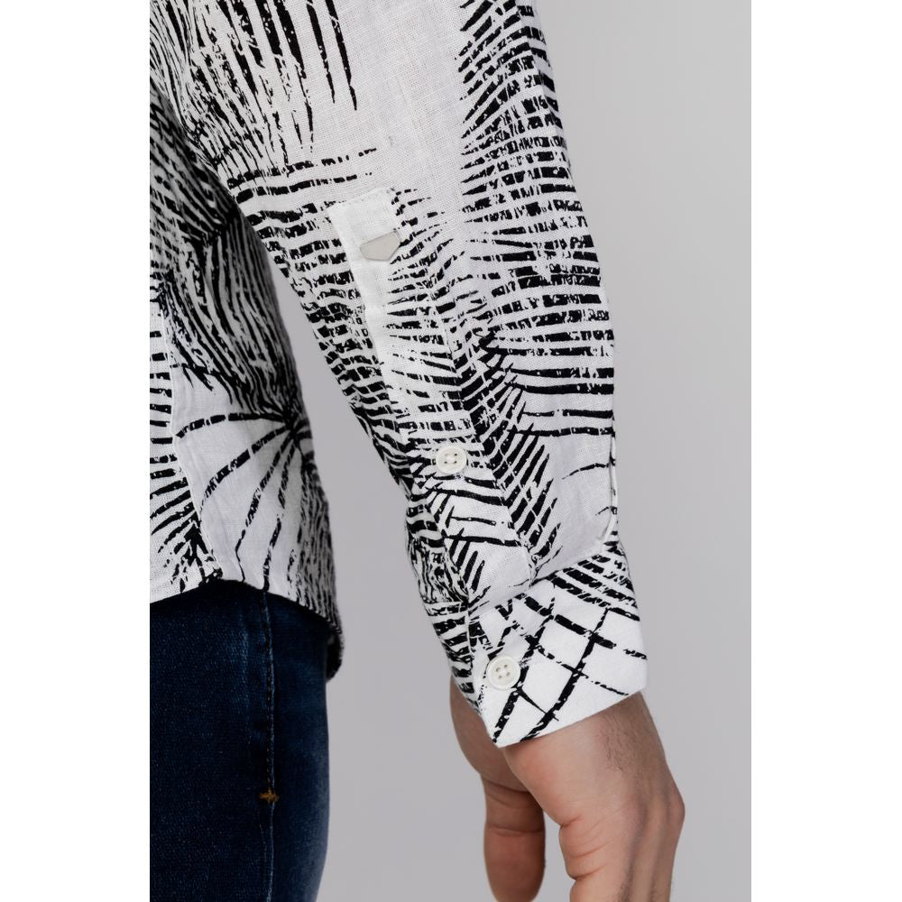 Antony Morato Black Linen Shirt $182.00 Antony Morato Luzworld