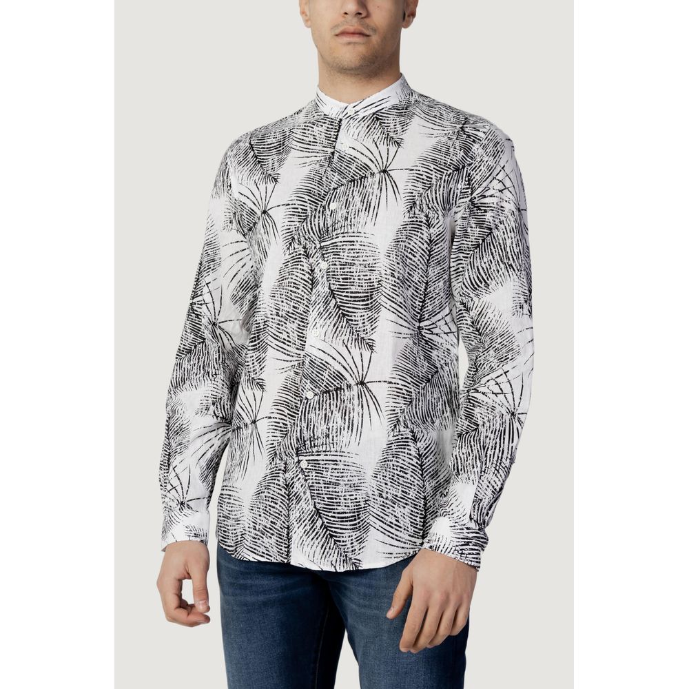 Antony Morato Black Linen Shirt $182.00 Antony Morato Luzworld