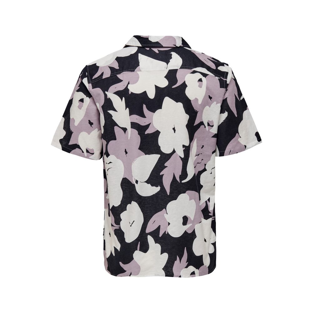 Only & Sons Purple Linen Shortsleeve $122.00 Only & Sons Luzworld