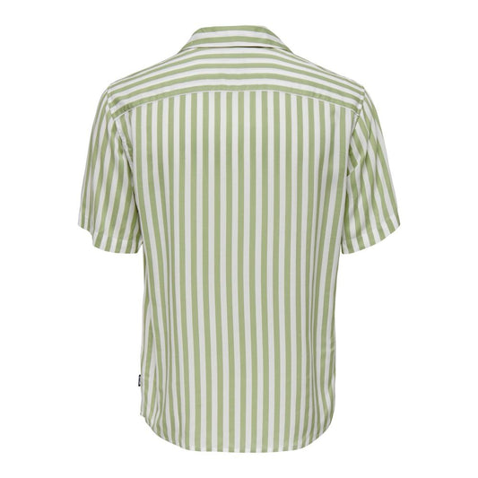 Only & Sons Green Viscose Shortsleeve $116.00 Only & Sons Luzworld