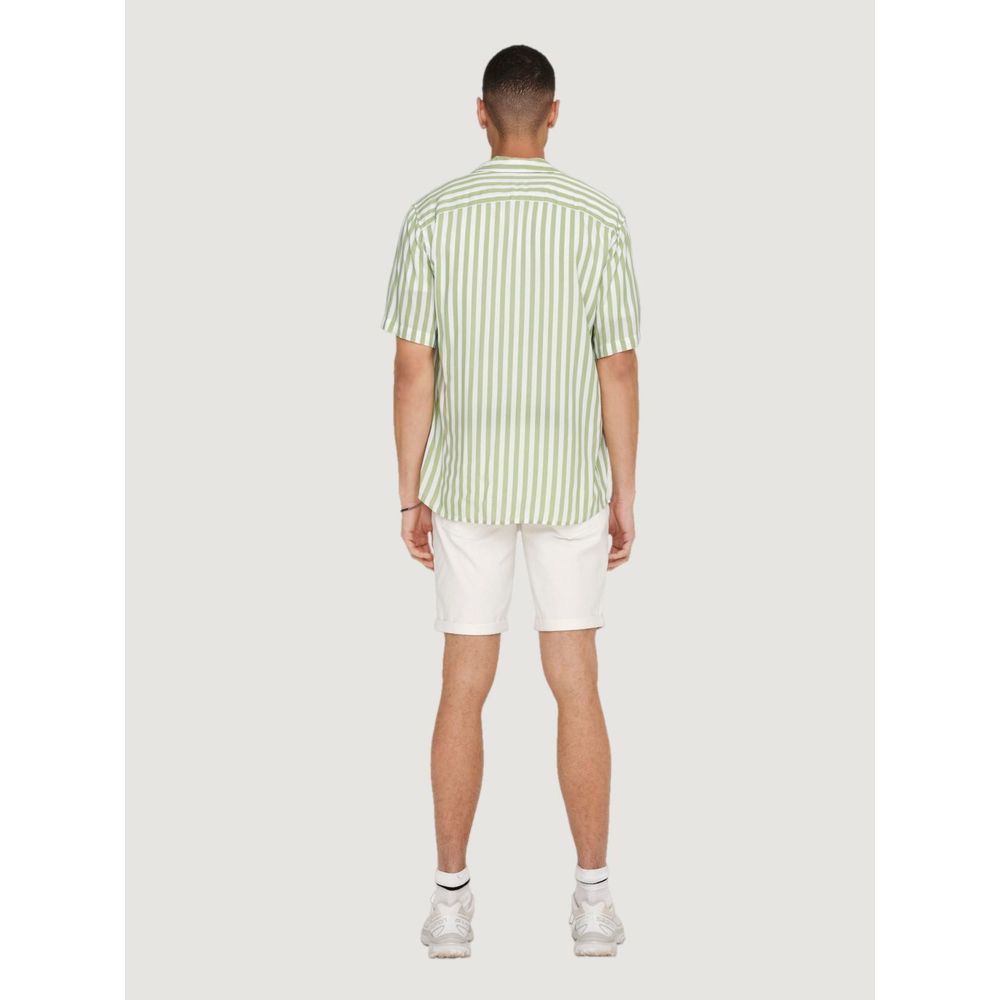 Only & Sons Green Viscose Shortsleeve $116.00 Only & Sons Luzworld