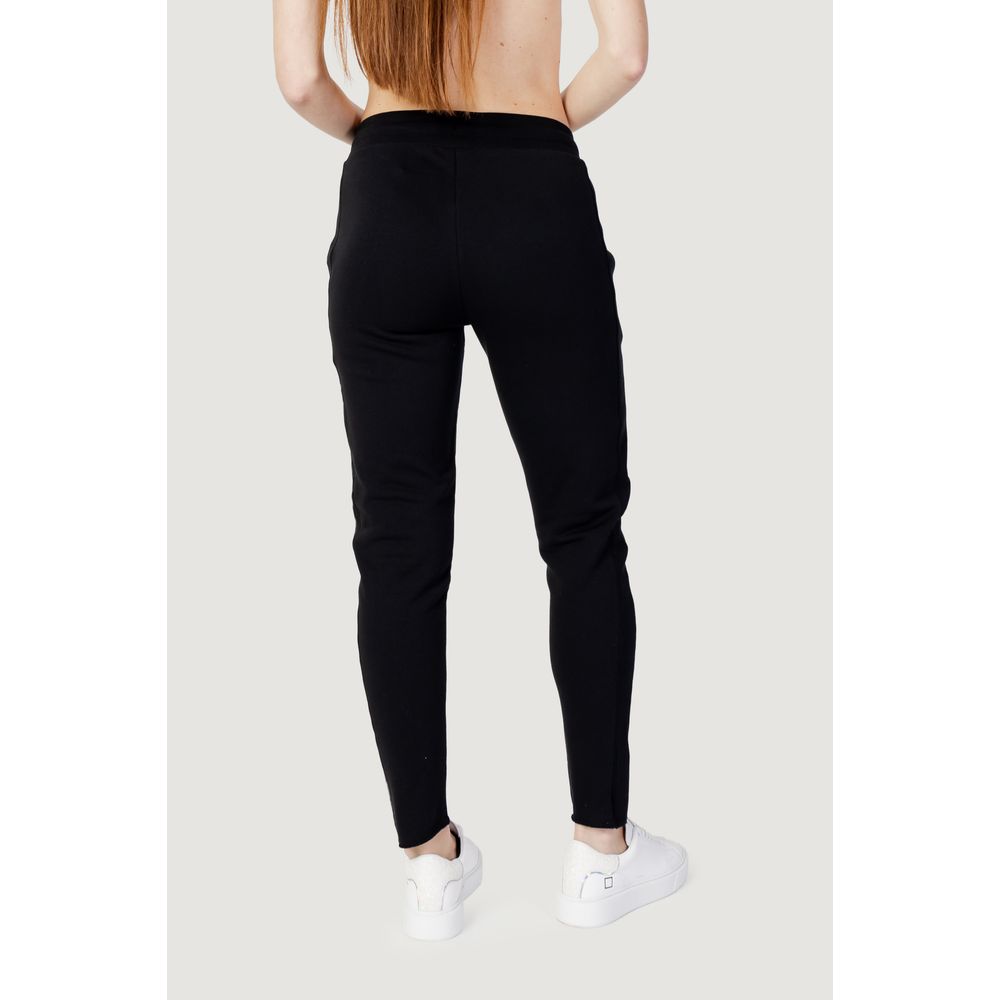 Blauer Black Cotton Joggers Workout Pant $228.00 Blauer Luzworld