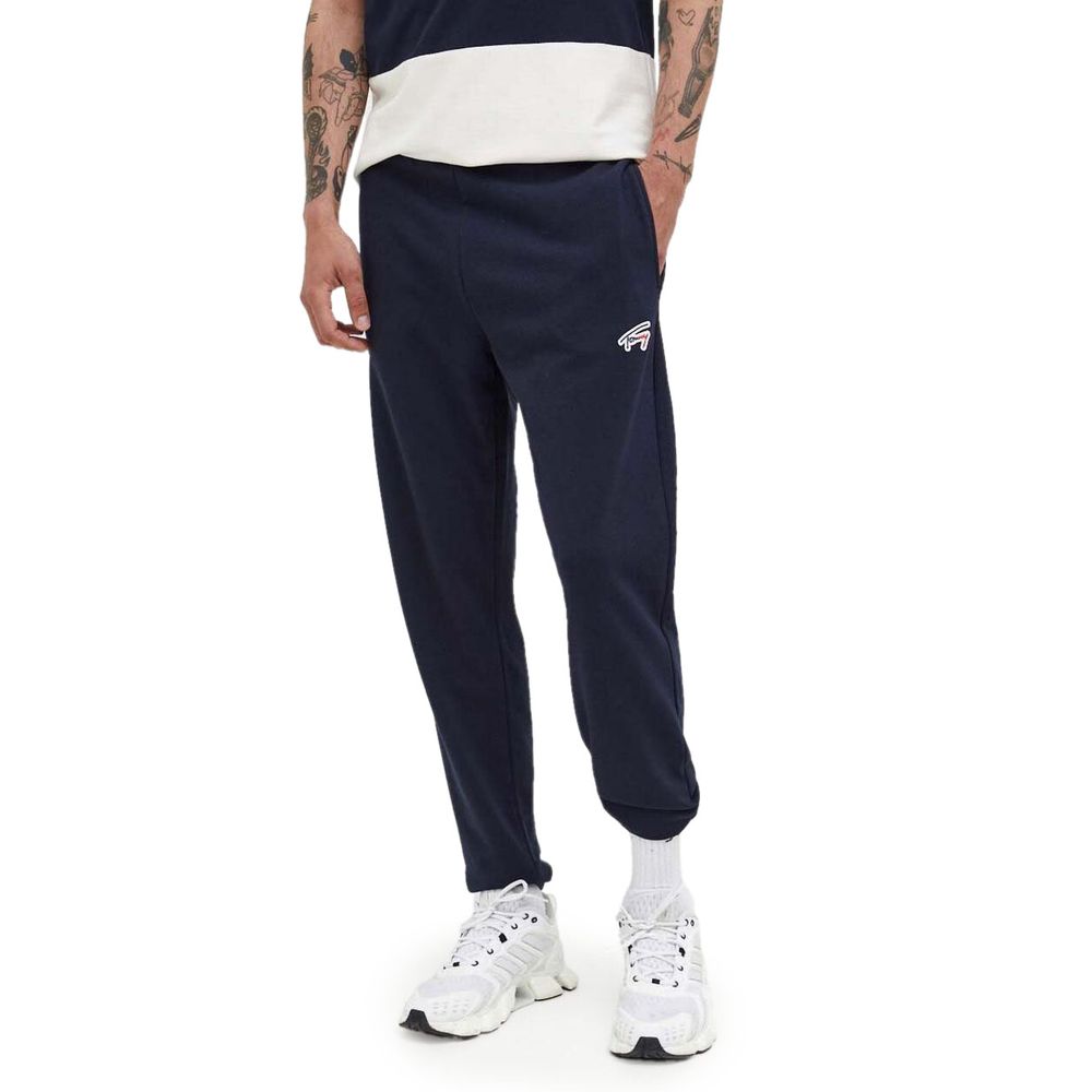 Tommy Hilfiger Jeans Blue Cotton Joggers Workout Pant $213.00 Tommy Hilfiger Jeans Luzworld