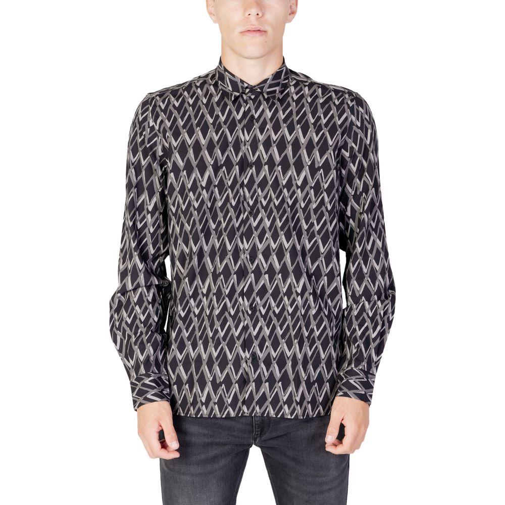 Antony Morato Black Cotton Shirt $166.00 Antony Morato Luzworld