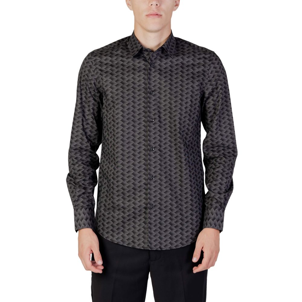 Antony Morato Gray Cotton Shirt $166.00 Antony Morato Luzworld