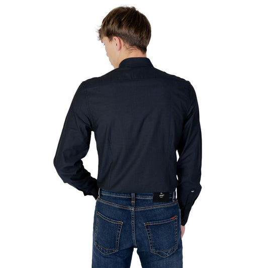 Antony Morato Blue Cotton Shirt $182.00 Antony Morato Luzworld