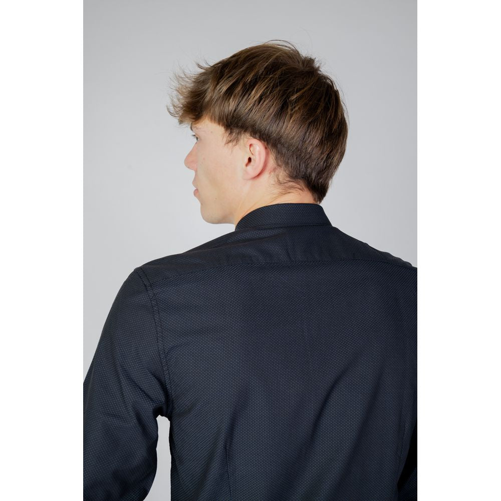 Antony Morato Blue Cotton Shirt $182.00 Antony Morato Luzworld