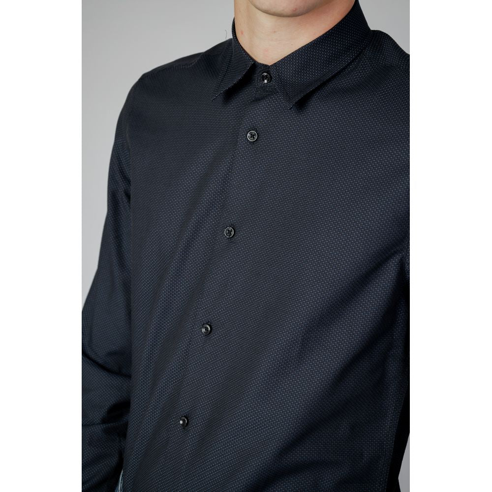 Antony Morato Blue Cotton Shirt $182.00 Antony Morato Luzworld