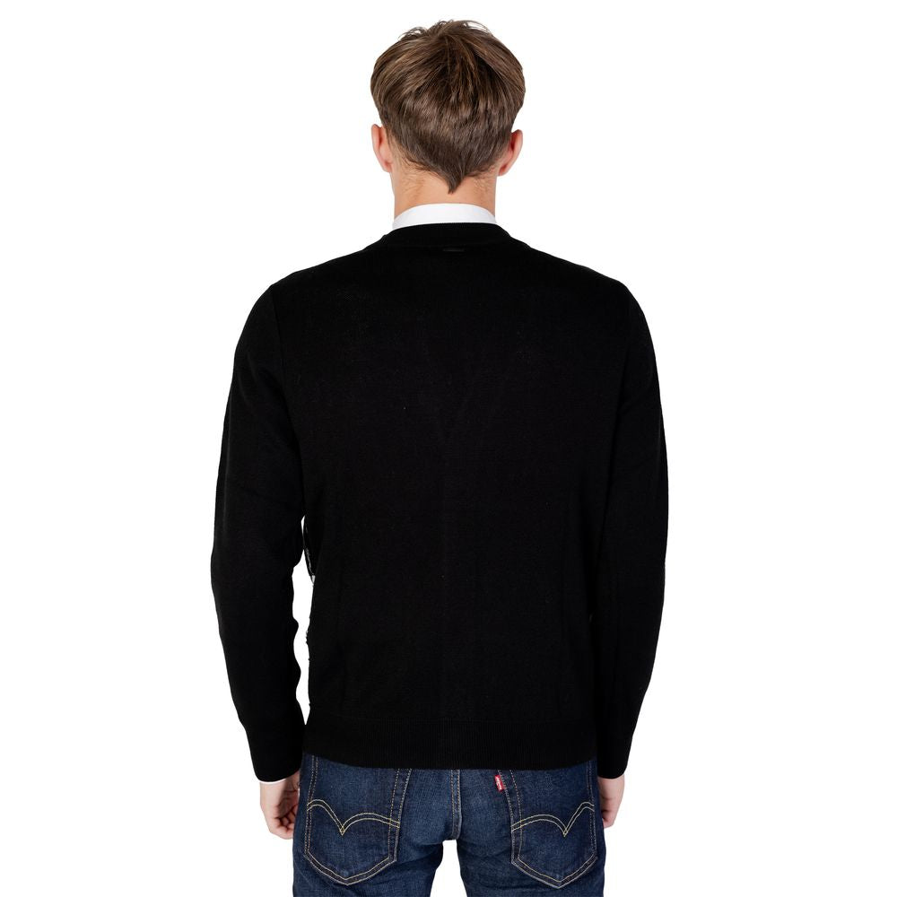 Antony Morato Black Wool Cardigan $207.00 Antony Morato Luzworld