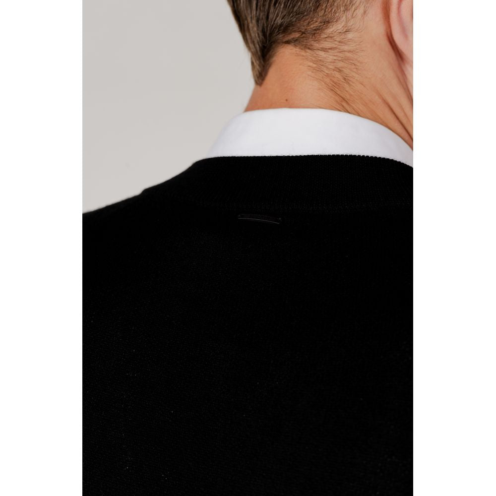 Antony Morato Black Wool Cardigan $207.00 Antony Morato Luzworld