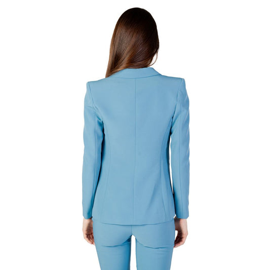Rinascimento Turquoise Polyester Blazer $264.00 Rinascimento Luzworld