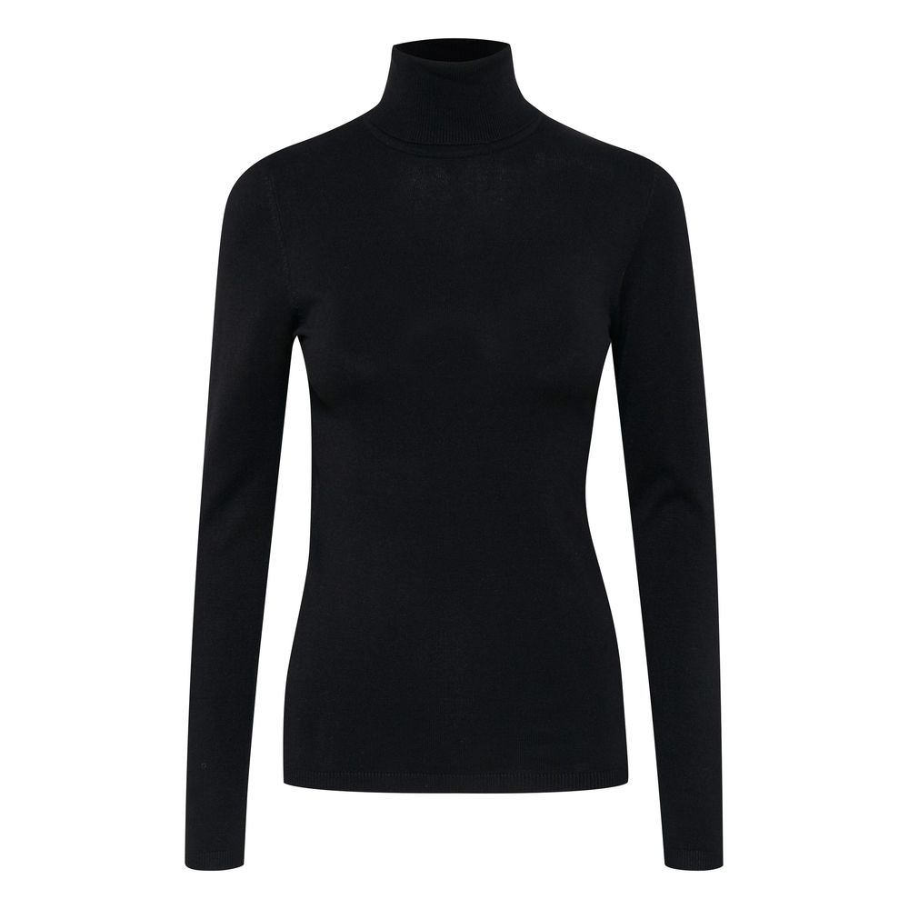 ICHI Black Viscose Turtleneck $117.00 ICHI Luzworld