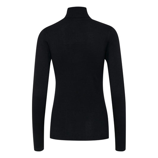 ICHI Black Viscose Turtleneck $117.00 ICHI Luzworld