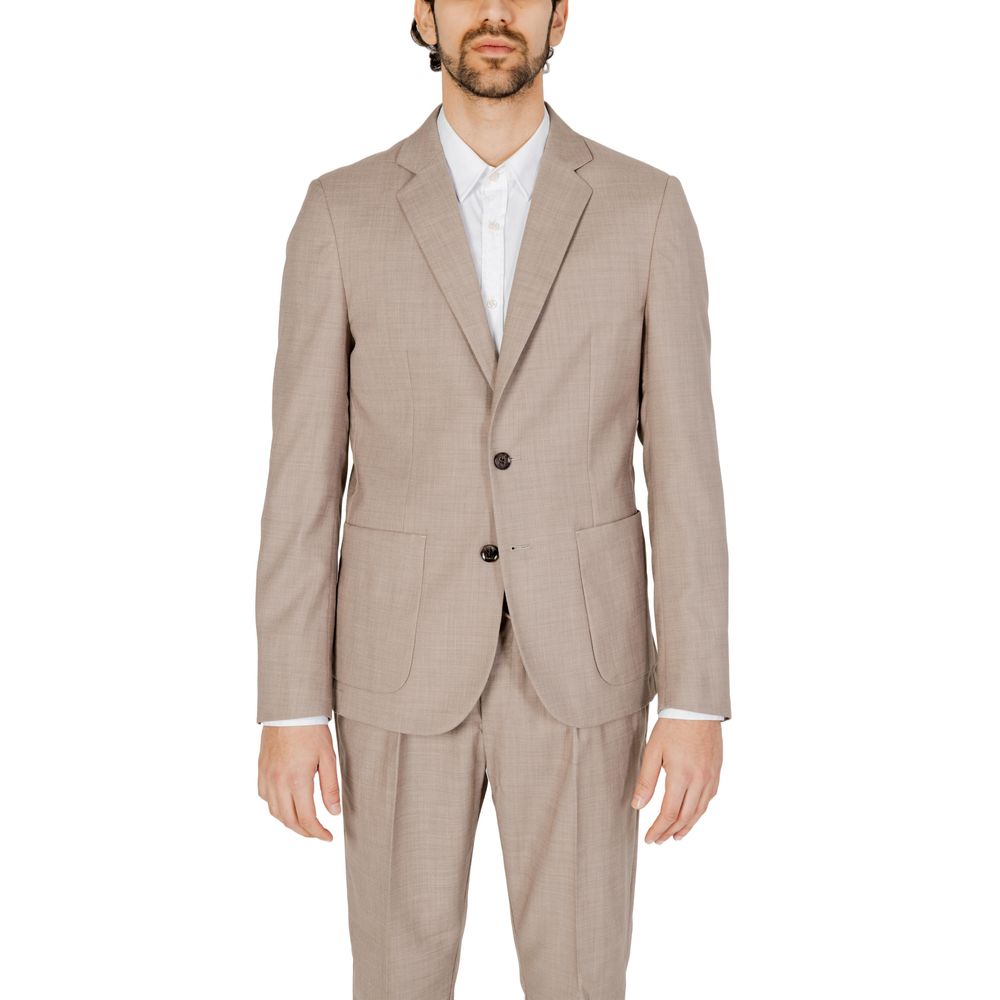 Antony Morato Beige Polyester Blazer $311.00 Antony Morato Luzworld