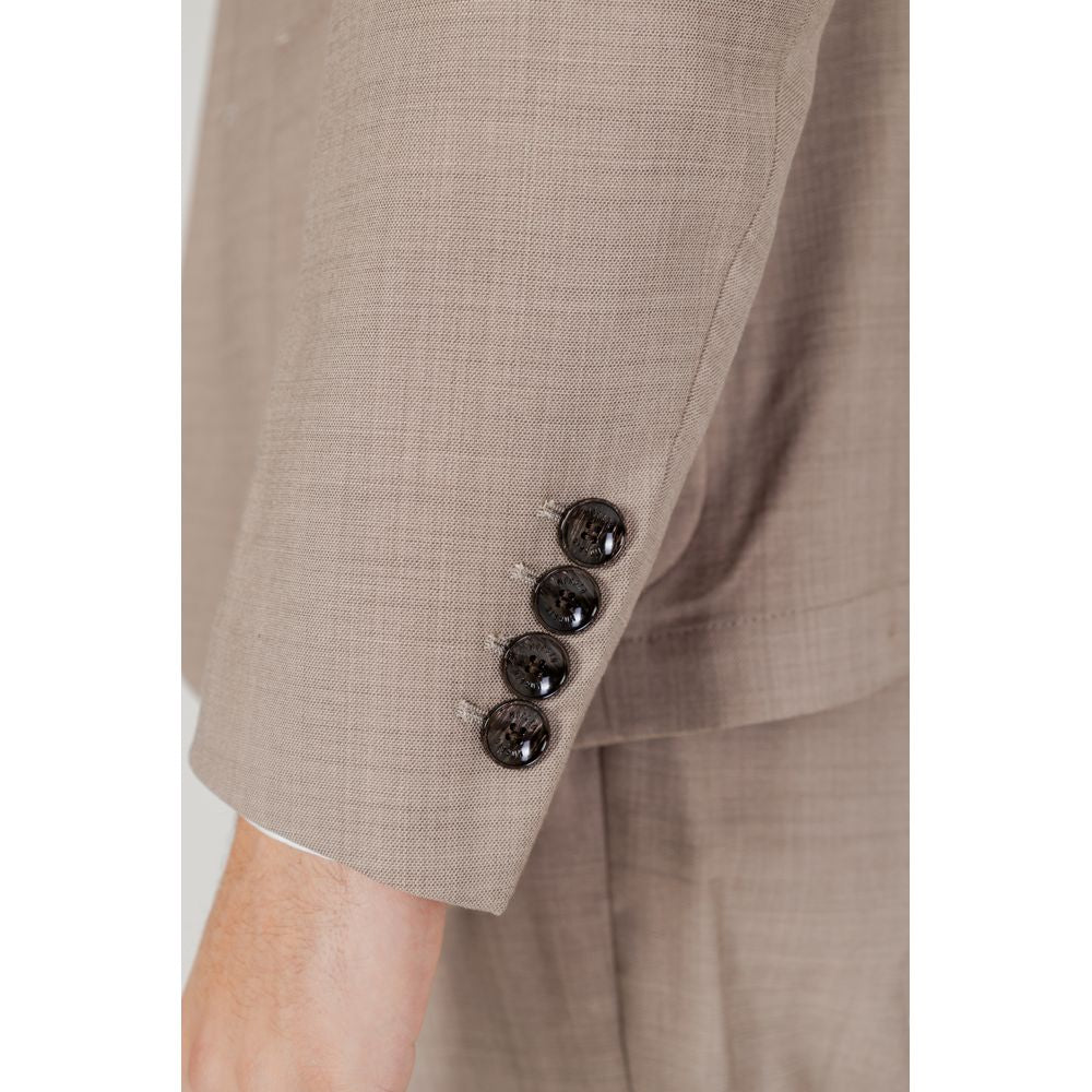 Antony Morato Beige Polyester Blazer $311.00 Antony Morato Luzworld